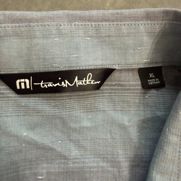 Travis Mathew Light Blue Short-Sleeve Button-Up Shirt – Size XL - Picture 5 of 9